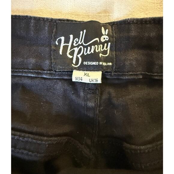 Women’s Hell Bunny Black Overalls 
Size XL - Picture 7 of 8